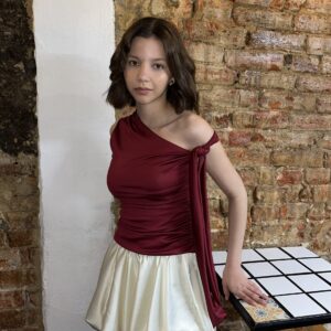 Blusa de lazo
